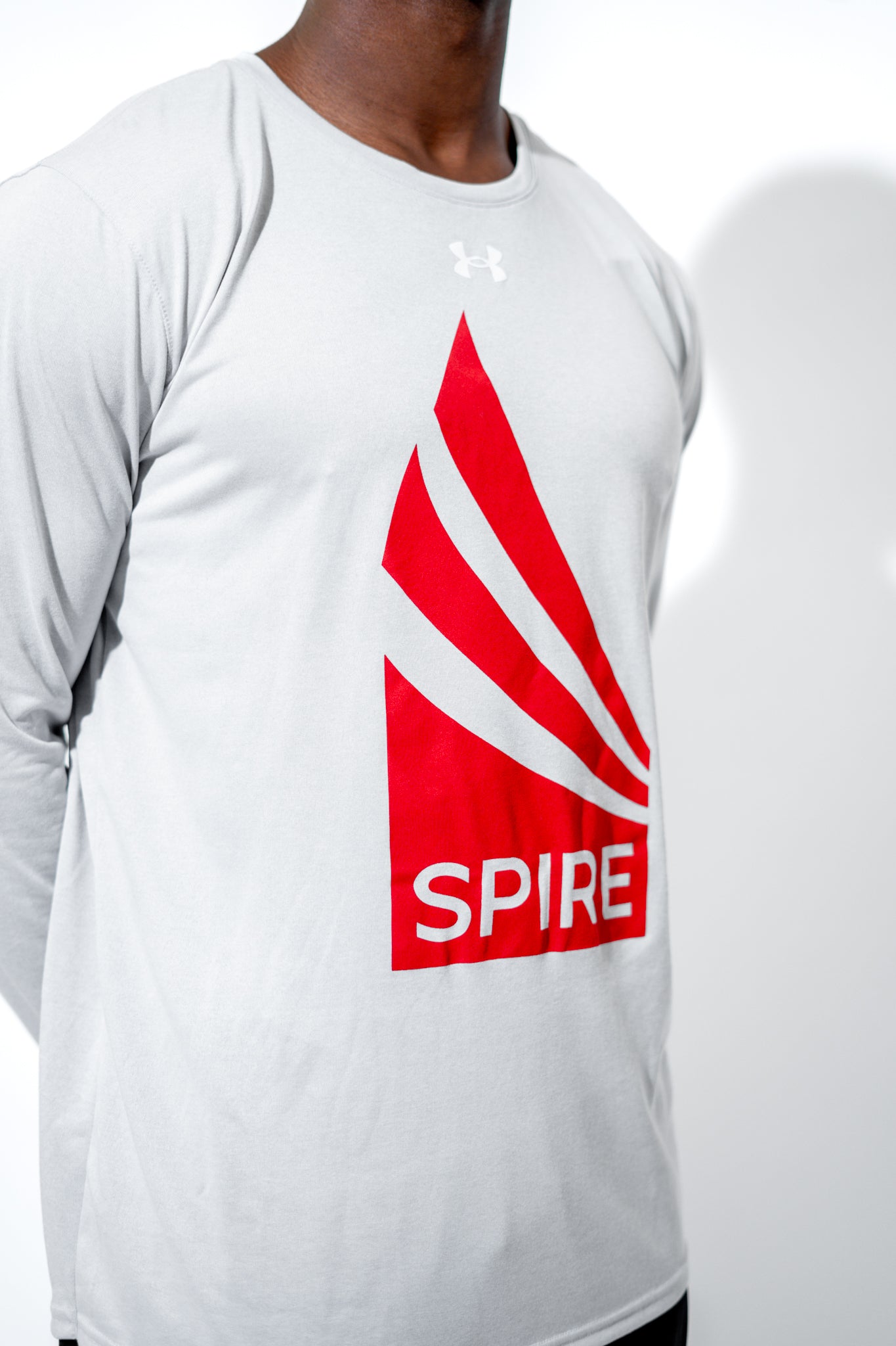 SPIRE logo Men's UA Tech Team Long Sleeve