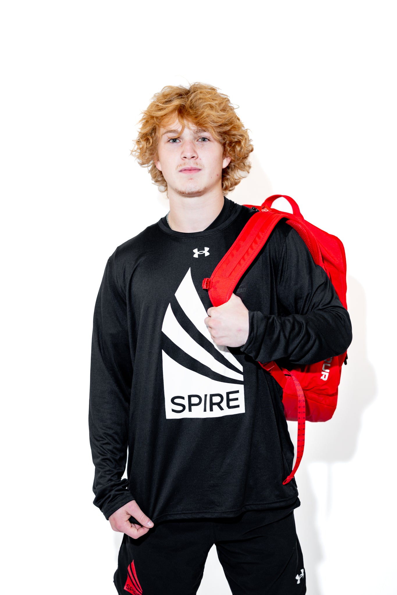 SPIRE logo Men's UA Tech Team Long Sleeve