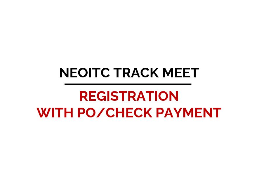 SPIRE Events:  NEOITC 2026 Track Registration - Check or PO Payment - Boys and Girls